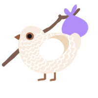 Bongo, a cream chicken with a lace pattern