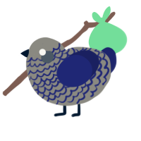 (unnamed), a ash and navy chicken with a lace pattern