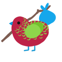 Hinge, a crimson and grass chicken with a half-lace pattern