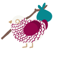 I dont want another, a white and maroon chicken with a lace pattern