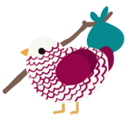 Again, a white and maroon chicken with a lace pattern