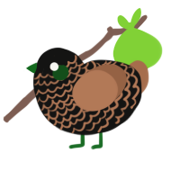(unnamed), a black and brown chicken with a lace pattern