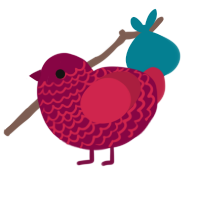 36969, a maroon and crimson chicken with a lace pattern
