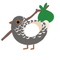 Fade, a grey and cream chicken with a half-lace pattern