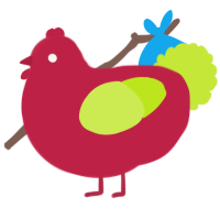 (unnamed), a crimson and lime chicken