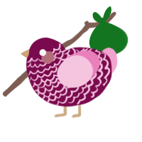 Velvet, a wine and pink chicken with a lace pattern
