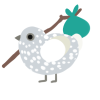 (unnamed), a mist and white chicken with a speckle pattern
