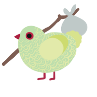(unnamed), a gluppy and lemon chicken with a double-lace pattern
