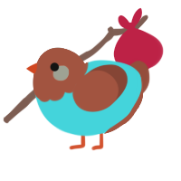 (unnamed), a aqua and russet chicken with a head pattern