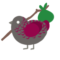 (unnamed), a grey and maroon chicken with a half-lace pattern