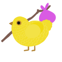 (unnamed), a yellow chicken with a lace pattern