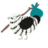 (unnamed), a white and sable chicken with a bar pattern