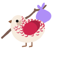 (unnamed), a cream and crimson chicken with a half-lace pattern