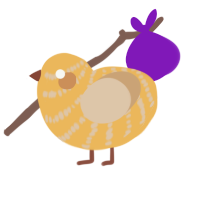 Honey, a honey and beige chicken with a bar pattern