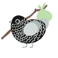 (unnamed), a sable and silver chicken with a lace pattern