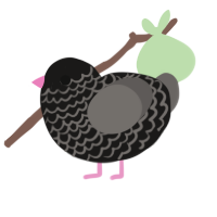 (unnamed), a sable and grey chicken with a lace pattern