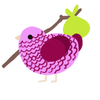 (unnamed), a lavender and maroon chicken with a lace pattern