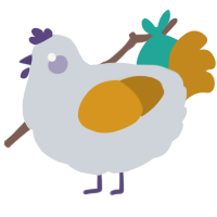 g, a mist and ochre chicken