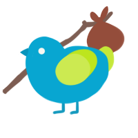 highlighter, a cerulean and lime chicken