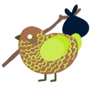 (unnamed), a brown and lime chicken with a lace pattern