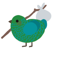 (unnamed), a viridian and teal chicken with a lace pattern