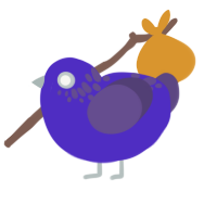 (unnamed), a indigo and overcast chicken with a neck-speckle pattern