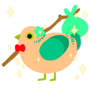 hoppy easter, a pink and sea chicken with a neck-band pattern