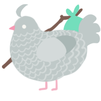 Betty, a silver chicken with a lace pattern