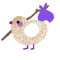 (unnamed), a beige and white chicken with a double-lace pattern