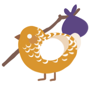 (unnamed), a orange and cream chicken with a half-lace pattern