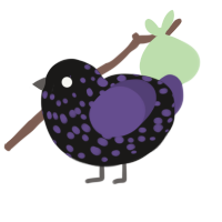 ufs porble, a sable and overcast chicken with a speckle pattern