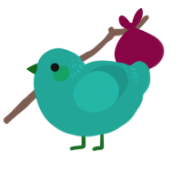 (unnamed), a turquoise chicken with a neck-band pattern