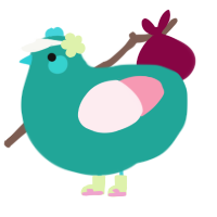 pool float, a turquoise and rose chicken