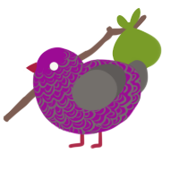 (unnamed), a plum and grey chicken with a double-lace pattern