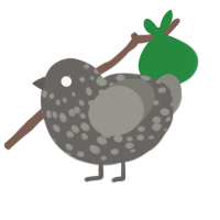 Teratophobia, a grey and ash chicken with a speckle pattern