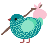 (unnamed), a teal and mint chicken with a lace pattern