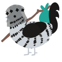 VVI Maeterlinck, a mist and sable chicken with a bar pattern