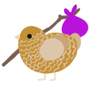 Wherthers, a gold and beige chicken with a lace pattern