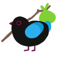 (unnamed), a black and sky chicken