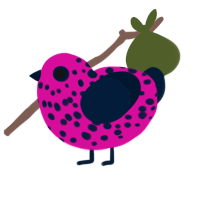 tumblr yxx, a fuchsia and tumblr chicken with a speckle pattern