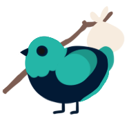 miku 2, a tumblr and turquoise chicken with a head pattern