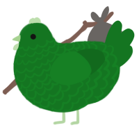 (unnamed), a leaf chicken with a lace pattern