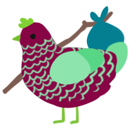 (unnamed), a maroon and spring chicken with a lace pattern