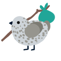 lady swiss cheese, a mist and ash chicken with a speckle pattern