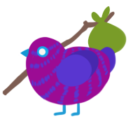 (unnamed), a plum and indigo chicken with a bar pattern