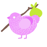 Mr Lavender, a lavender chicken with a lace pattern
