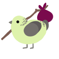 TreeFive, a apple and grey chicken with a neck-band pattern