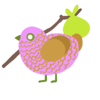 (unnamed), a lavender and gold chicken with a lace pattern