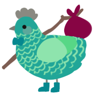 boardwalk, a turquoise and spring chicken with a lace pattern