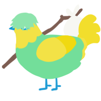 Sunday, a spring and yellow chicken with a head pattern